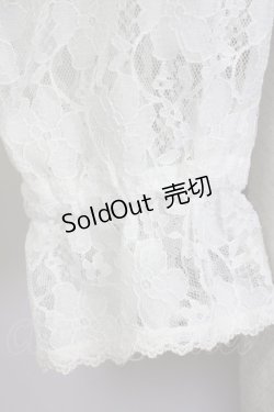 画像3: Secret Honey / レース襟&袖トップス  白 T-25-07-08-003-CA-TO-SA-ZT