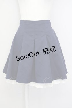 画像1: Secret Honey / レースアップフリルスカート  ネイビーＸ白 T-25-07-08-032-CA-SK-SA-ZT