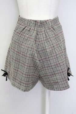 画像9: evelyn / タータンチェックトップス&ショートパンツセットアップ  ブラウンチェック T-25-07-08-034-LO-OP-SA-ZT242