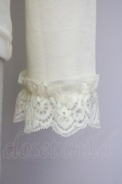 画像3: axes femme / パールレースインナーカットソー M 生成り T-25-07-08-005-AX-TO-SA-ZT429