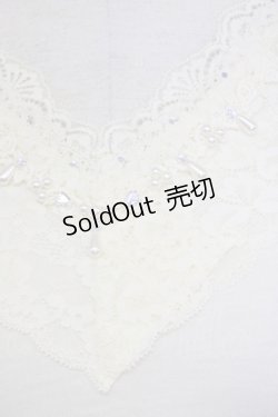 画像4: axes femme / パールレースインナーカットソー M 生成り T-25-07-08-005-AX-TO-SA-ZT429