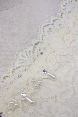 画像5: axes femme / パールレースインナーカットソー M 生成り T-25-07-08-005-AX-TO-SA-ZT429