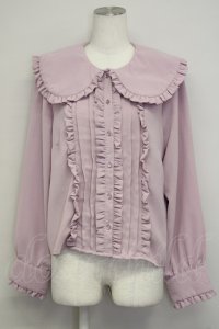DearMyLove / フリルピンタックブラウス LL ピンク T-25-07-08-010-EL-BL-SA-ZT