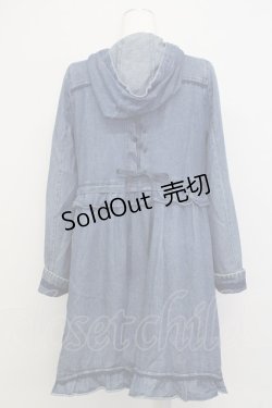 画像2: axes femme / フリルモッズコート  青デニム T-25-07-08-013-AX-CO-SA-ZT-C066