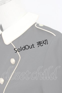 画像6: To Alice / ナポレオン風長袖ワンピース  黒Ｘ白 T-25-07-08-015-LO-OP-SA-ZT414