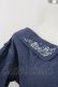 画像3: axes femme / マリン刺繍オフショルブラウス  青 T-25-07-09-006-AX-BL-SA-ZT (3)