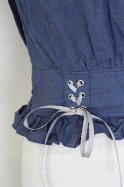 画像4: axes femme / マリン刺繍オフショルブラウス  青 T-25-07-09-006-AX-BL-SA-ZT