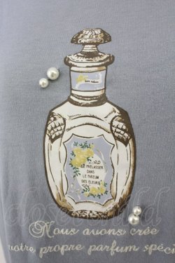 画像3: axes femme / 香水瓶プリントTシャツワンピース  青 T-25-07-09-008-AX-OP-SA-ZT
