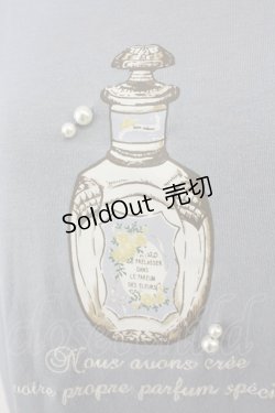 画像3: axes femme / 香水瓶プリントTシャツワンピース  青 T-25-07-09-008-AX-OP-SA-ZI