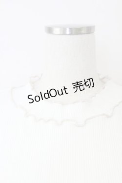 画像3: axes femme / バイカラーメロー袖レースプルオーバー  アイボリー T-25-07-09-010-AX-TO-SA-ZI