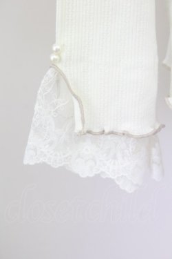 画像4: axes femme / バイカラーメロー袖レースプルオーバー  アイボリー T-25-07-09-010-AX-TO-SA-ZT