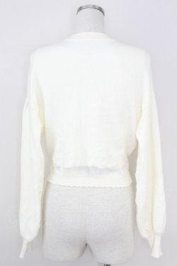 画像2: axes femme / レイヤードニットプルオーバー  アイボリー T-25-07-09-011-AX-TO-SA-ZT