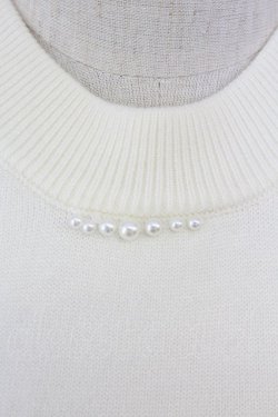 画像3: axes femme / レイヤードニットプルオーバー  アイボリー T-25-07-09-011-AX-TO-SA-ZT