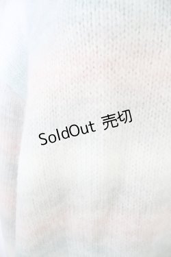 画像4: axes femme / モヘア風グラデーションニット  ミントＸピンクＸ白 T-25-07-09-014-AX-TO-SA-ZI