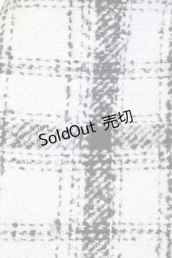 画像2: axes femme / チェック切り替えチュニックトップス  黒Ｘ白チェック T-25-07-09-017-AX-TO-SA-ZI