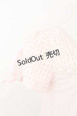 画像3: axes femme / 異素材使い半袖プルオーバー  ピンク T-25-07-09-002-AX-TO-SA-ZI