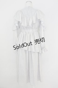 画像2: axes femme POETIQUE / 花柄ロングワンピース  グレーＸピンク T-25-07-09-019-AX-OP-SA-ZI