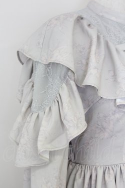 画像3: axes femme POETIQUE / 花柄ロングワンピース  グレーＸピンク T-25-07-09-019-AX-OP-SA-ZT