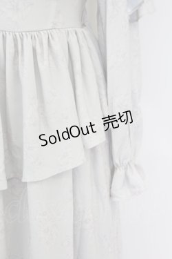 画像5: axes femme POETIQUE / 花柄ロングワンピース  グレーＸピンク T-25-07-09-019-AX-OP-SA-ZI