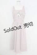 axes femme / ブーケ刺繍チュールジャンスカ  ピンク T-25-07-09-020-AX-OP-SA-ZI