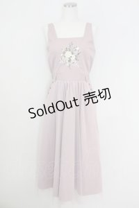 axes femme / ブーケ刺繍チュールジャンスカ  ピンク T-25-07-09-020-AX-OP-SA-ZI