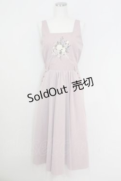 画像1: axes femme / ブーケ刺繍チュールジャンスカ  ピンク T-25-07-09-020-AX-OP-SA-ZI