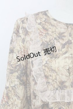 画像4: axes femme NOSTALGIE / ヴィンテージフラワー柄ワンピース  ブラウンＸピンク T-25-07-09-024-AX-OP-SA-ZI
