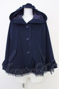 axes femme POETIQUE / ポンチョコート  紺 T-25-07-10-024-AX-CO-SA-ZT