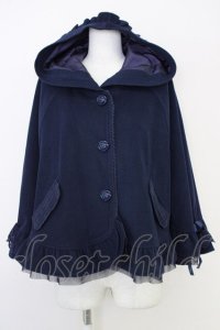 axes femme POETIQUE / ポンチョコート  紺 T-25-07-10-024-AX-CO-SA-ZI