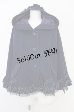 画像1: axes femme POETIQUE / ポンチョコート  紺 T-25-07-10-024-AX-CO-SA-ZI