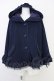 画像1: axes femme POETIQUE / ポンチョコート  紺 T-25-07-10-024-AX-CO-SA-ZT (1)