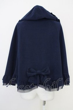 画像2: axes femme POETIQUE / ポンチョコート  紺 T-25-07-10-024-AX-CO-SA-ZT