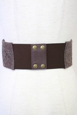 画像2: axes femme / レースコルセットベルト  ブラウン T-25-07-10-027-AX-ZA-SA-ZT