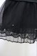 画像4: axes femme / 裾プリーツチュールペチスカート  黒 T-25-07-10-008-AX-SK-SA-ZT