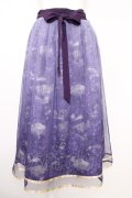 axes femme / 夏の星空グラデチュールスカート  パープル T-25-07-10-010-AX-SK-SA-ZT