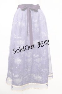 axes femme / 夏の星空グラデチュールスカート  パープル T-25-07-10-010-AX-SK-SA-ZI