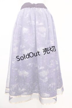 画像2: axes femme / 夏の星空グラデチュールスカート  パープル T-25-07-10-010-AX-SK-SA-ZI
