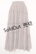 axes femme NOSTALGIE / ランダムティアードスカート  ブラウン T-25-07-10-013-AX-SK-SA-ZT