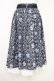 画像2: axes femme POETIQUE / リボンビットイレヘムスカート  黒Ｘ青Ｘ白 T-25-07-10-014-AX-SK-SA-ZT (2)