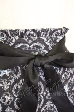 画像3: axes femme POETIQUE / リボンビットイレヘムスカート  黒Ｘ青Ｘ白 T-25-07-10-014-AX-SK-SA-ZI