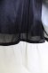 画像7: axes femme POETIQUE / リボンビットイレヘムスカート  黒Ｘ青Ｘ白 T-25-07-10-014-AX-SK-SA-ZT
