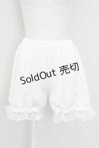 m petit by misako / ECAM3ブスソフリルドロワーズ M-L シロ T-25-07-12-001-LO-PA-IG-ZT