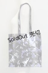 Amilige / ノベルティ クリアトートバッグ  クリアブラック T-25-07-12-017-PU-BG-IG-ZT