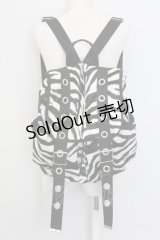 PEACE NOW / ゼブラファーリュック  ブラック×ホワイト T-25-07-12-004-PU-BG-IG-ZT