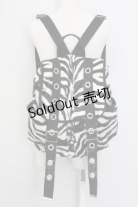 PEACE NOW / ゼブラファーリュック  ブラック×ホワイト T-25-07-12-004-PU-BG-IG-ZT