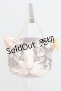 あちゃちゅむ / ムチャチャ←→あちゃちゅむ 2012 Spring＆Summer 黒猫ミニバッグ【単品】 200*200mm アイボリー×黒猫 T-25-07-12-029-PU-BG-IG-ZT