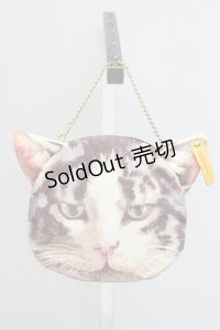 あちゃちゅむ / ムチャチャ←→あちゃちゅむ 2012 Spring＆Summer 黒猫ミニバッグ【単品】 200*200mm アイボリー×黒猫 T-25-07-12-029-PU-BG-IG-ZT