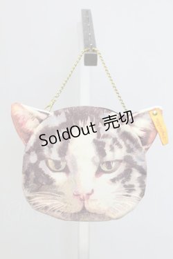 画像1: あちゃちゅむ / ムチャチャ←→あちゃちゅむ 2012 Spring＆Summer 黒猫ミニバッグ【単品】 200*200mm アイボリー×黒猫 T-25-07-12-029-PU-BG-IG-ZT