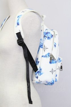 画像2: TRAVAS TOKYO / クマ総柄バックパック  ホワイト×ブルー T-25-07-12-005-PU-BG-IG-ZT