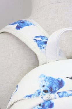 画像4: TRAVAS TOKYO / クマ総柄バックパック  ホワイト×ブルー T-25-07-12-005-PU-BG-IG-ZT-K024